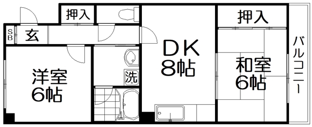 ＮＳマンションIIIの間取り