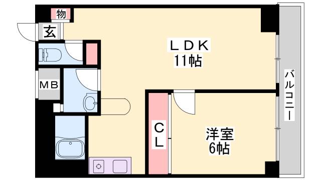 イーストコート２番街の間取り