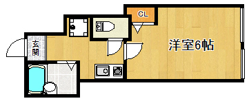 エントランスライフ白梅町の間取り