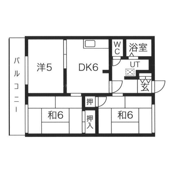 ドミール中島棟Ａ棟の間取り