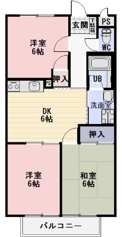 Ｓｕｒｐｌｕｓ磯村Ｂの間取り