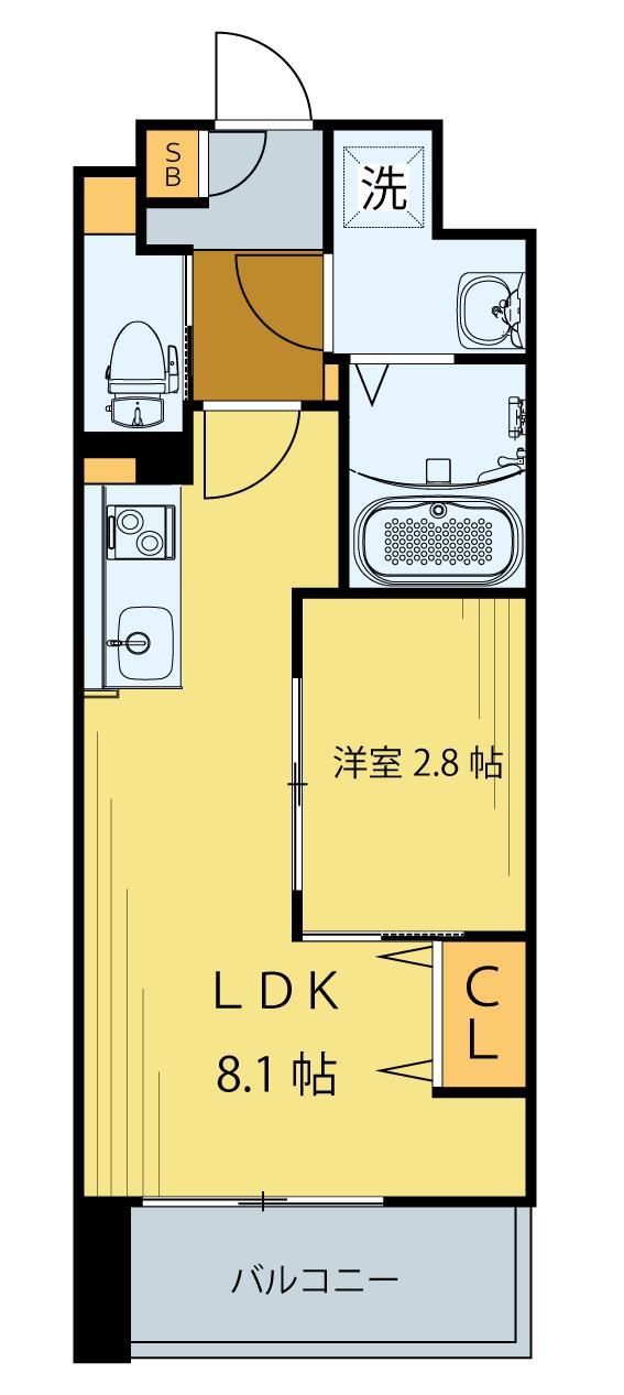 シェルグランデ原町本通の間取り