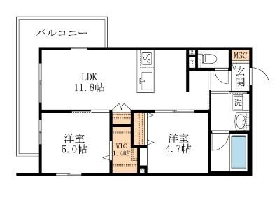 メゾンブリアン川越の間取り