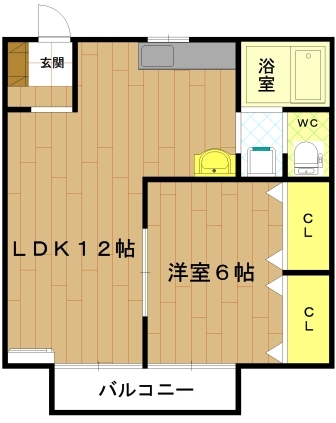 【伊勢市上地町のアパートの間取り】