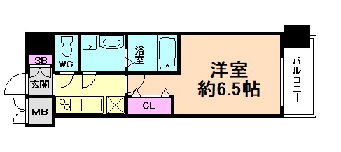 レジュールアッシュ塚本レジデンスの間取り