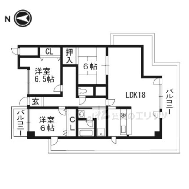 ロイヤル南茨木の間取り