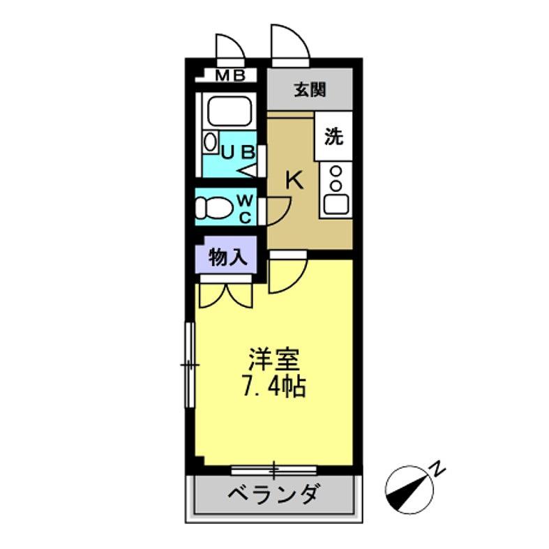 メルベーユHAJIの間取り