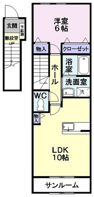 ライフ　バーゼの間取り