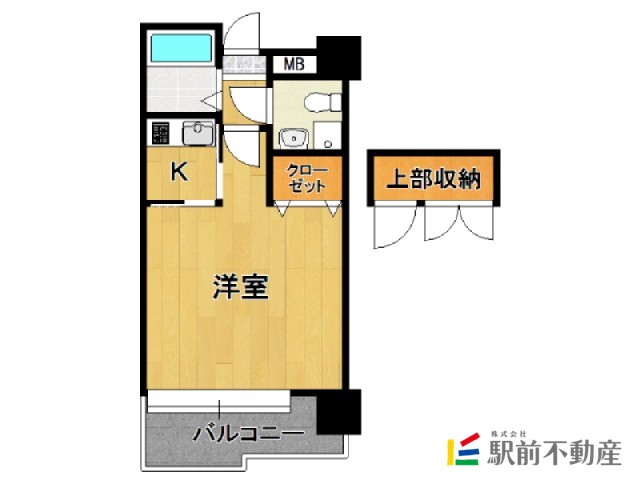 福岡市中央区那の川のマンションの間取り