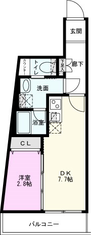 ミライズ五反野ＭＡＸＩＶの間取り