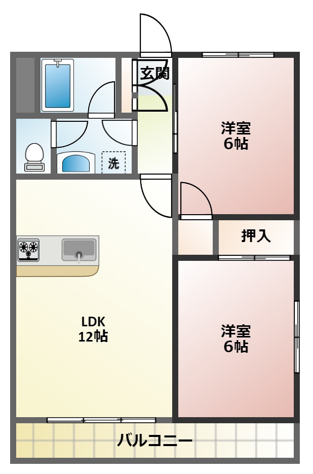 日管ハイム第５の間取り