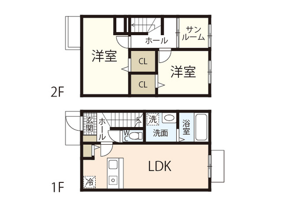 アフロディテ安芸Ｃの間取り