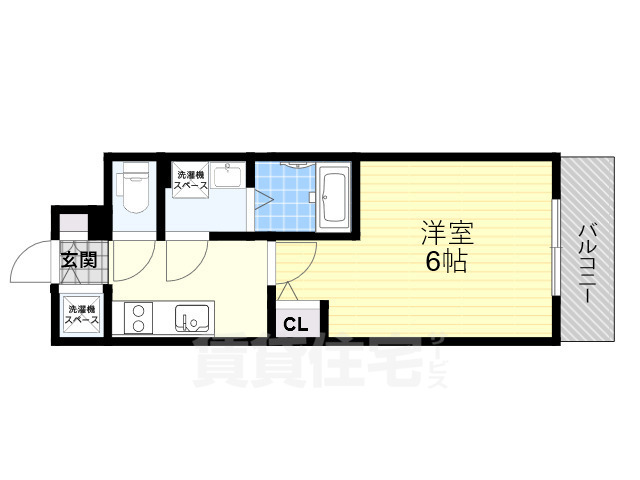 大阪市北区豊崎のマンションの間取り