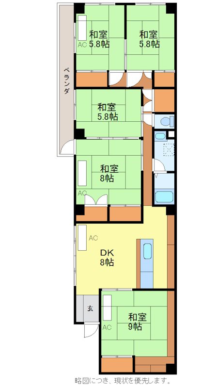 林マンションの間取り