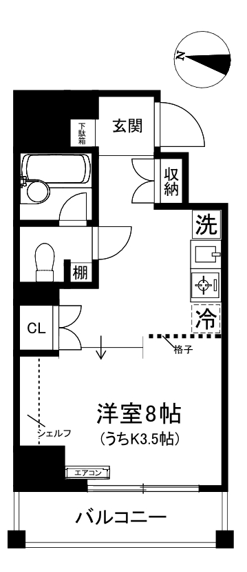 ヨネビル港北の間取り