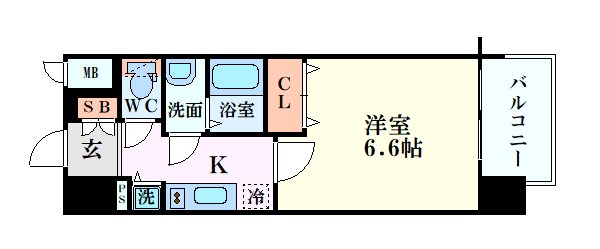 プレサンス京町堀ノースの間取り