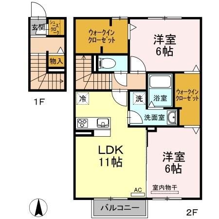 D-room沢津の間取り