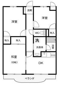 ガーデン葉月Iの間取り