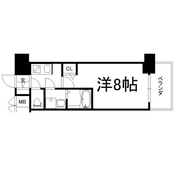 大阪市西淀川区姫里のマンションの間取り