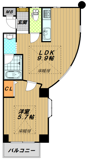 アパ北町の間取り