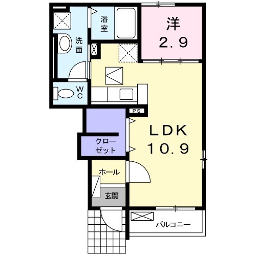 ジュアン　Ｓ　Iの間取り