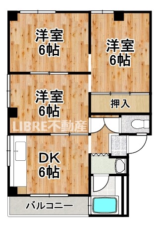 第2向和マンションの間取り