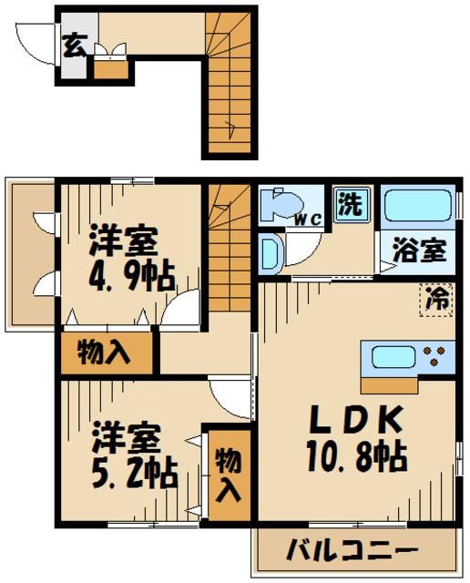 エルメゾン32の間取り