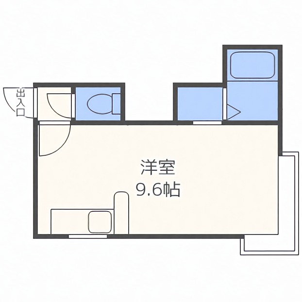 札幌市豊平区豊平一条のアパートの間取り