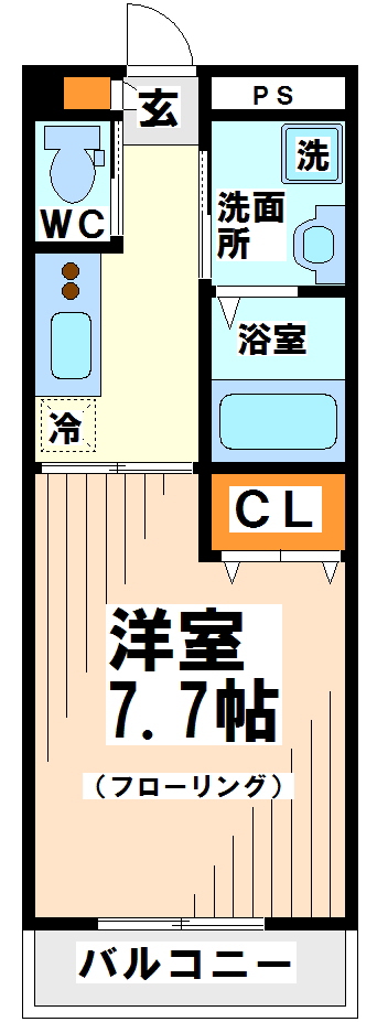 世田谷区上北沢のマンションの間取り