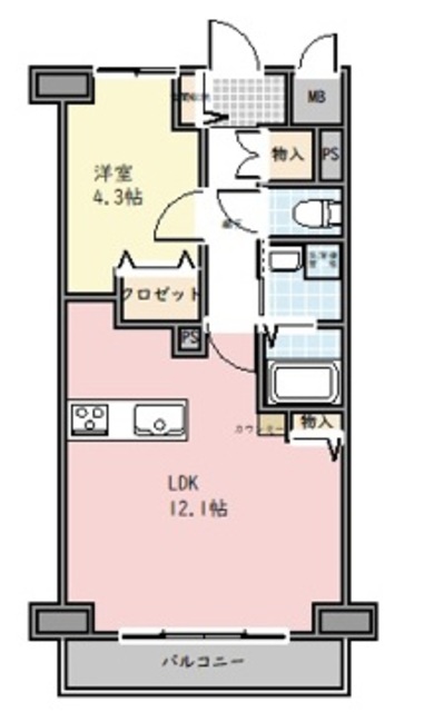 フィールズコート六町の間取り