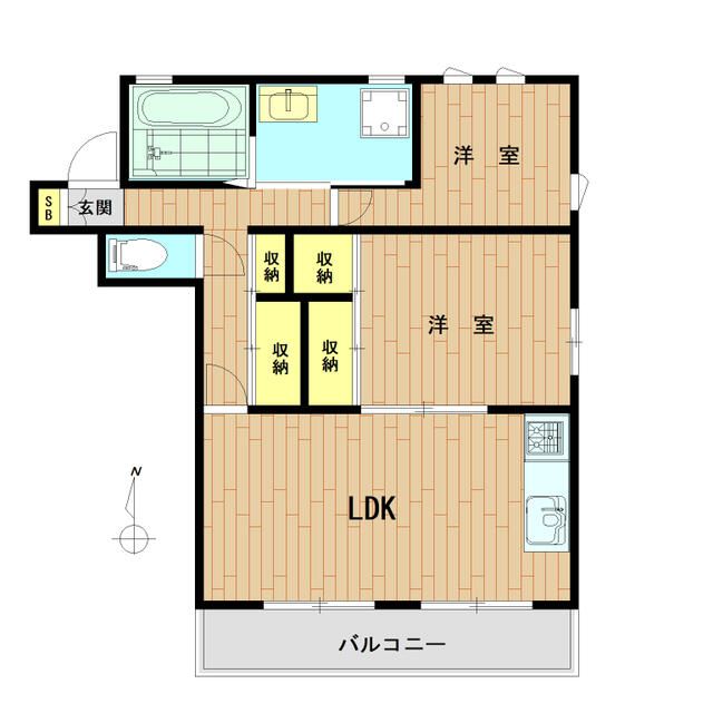 東京都杉並区浜田山１（アパート）の賃貸物件の間取り