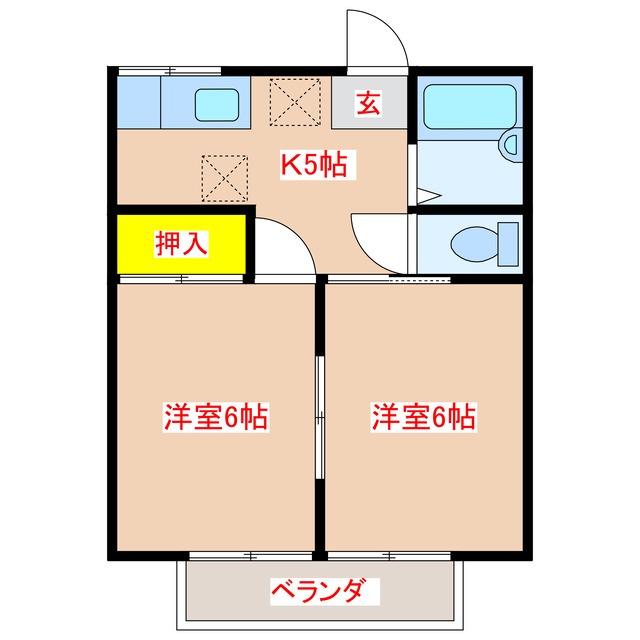 パークハイツさくら　Ｂ棟の間取り