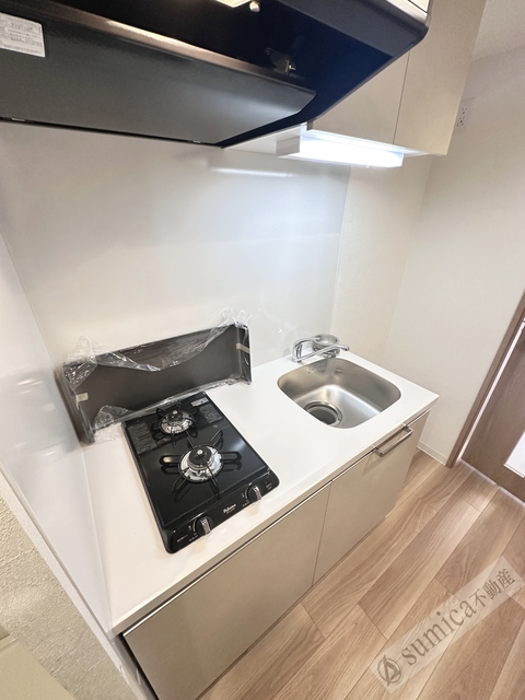 キッチン　ガス２口コンロ完備♪