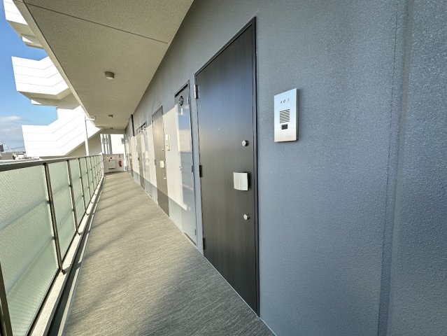 玄関　同マンション・同型別号室を撮影