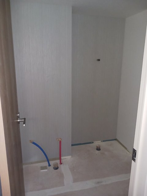 洗面設備　建築中