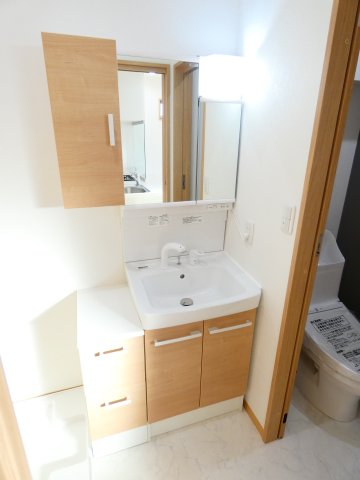 洗面設備　忙しい朝に便利なシャンプードレッサー付