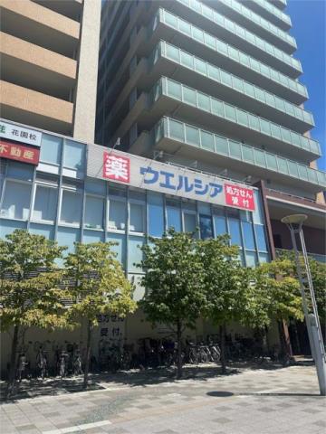 ドラックストア　ウエルシア河内花園駅前店（ドラッグストア）まで438m