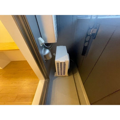 バルコニー　物干しスペース付きのバルコニー♪