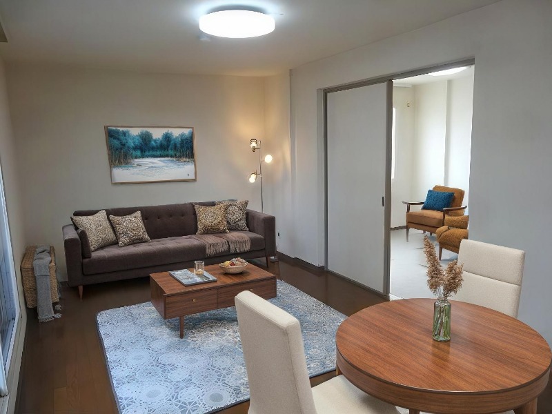 居室・リビング　モデルルーム仕様の画像です。