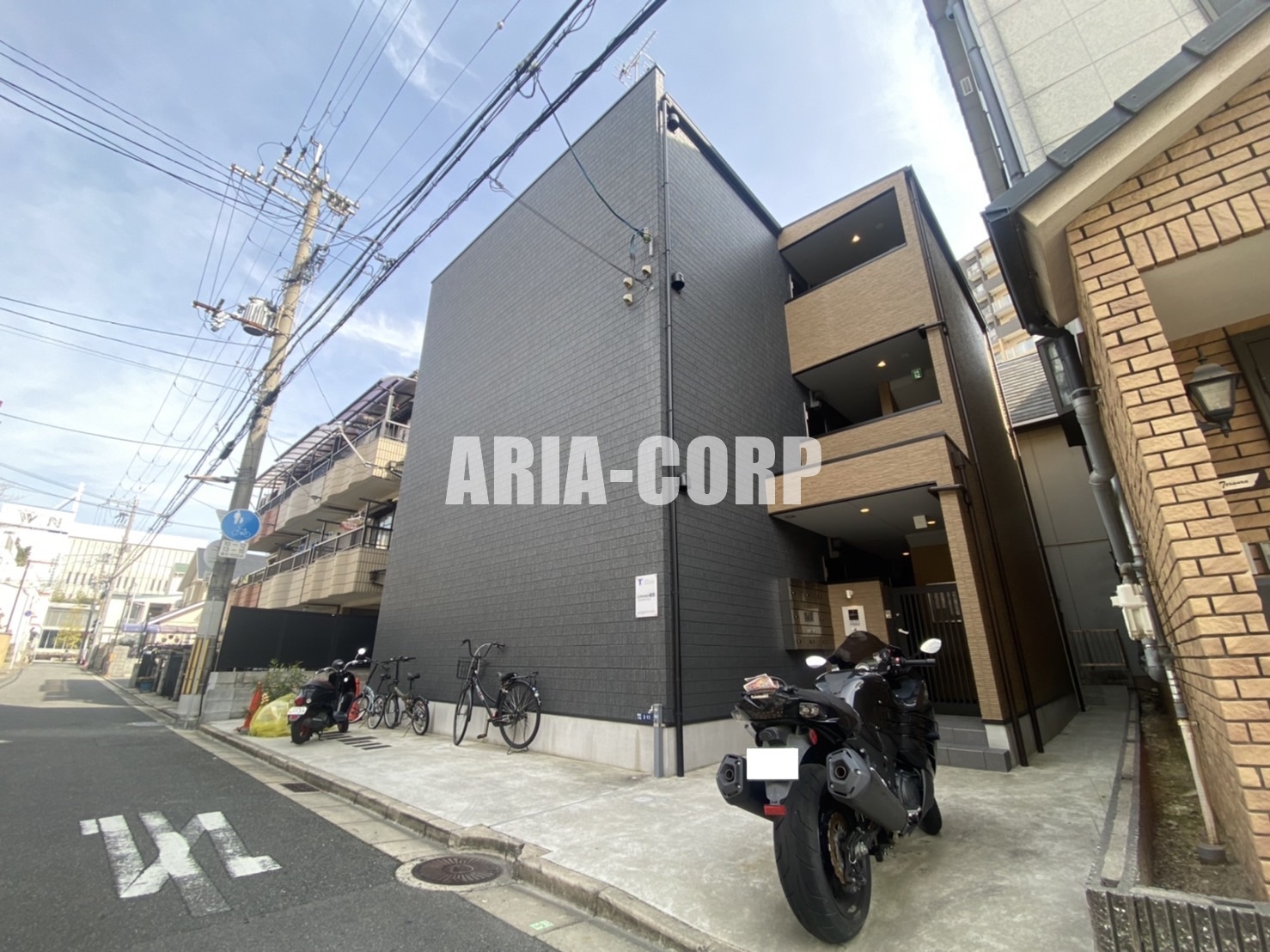 建物外観　2019年完成、大手ハウスメーカー施工デザイナーズアパート！