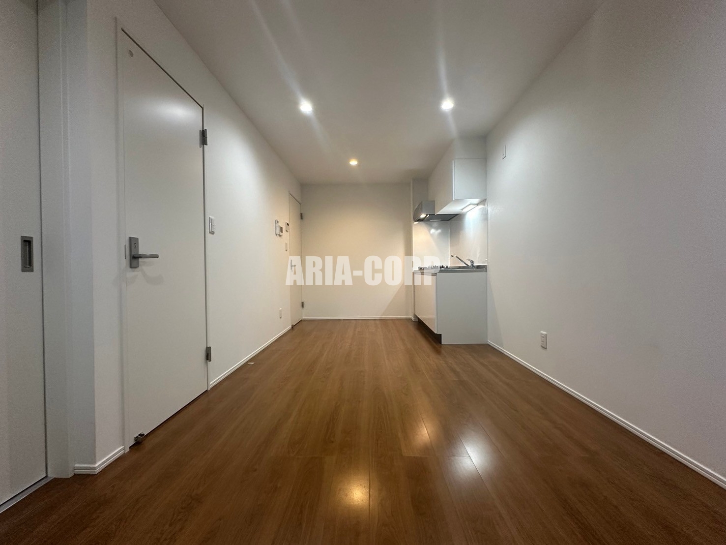 居室・リビング　白を基調としたお洒落なお部屋！奥行きたっぷりの空間です♪