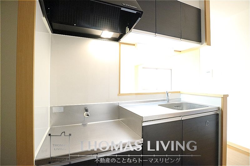 キッチン　コンロ設置可。お好きなコンロを設置下さい。