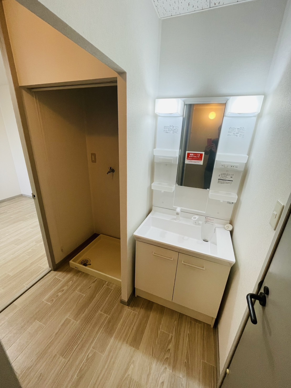 洗面設備　昨年新品を交換してます