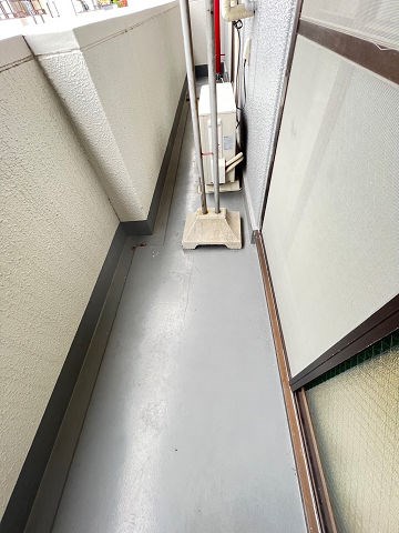 バルコニー　外からの目が気にならないバルコニーで洗濯物が干せます