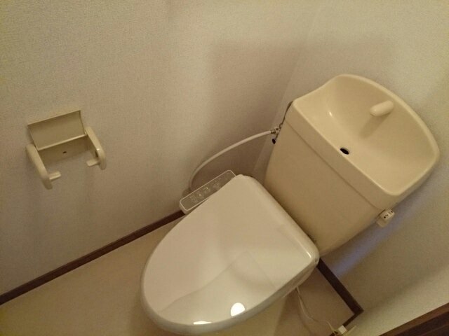 トイレ　落ち着いた色調のトイレです