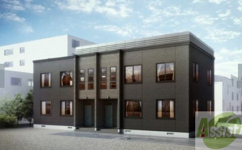 建物外観　豊平区美園２条「ルミエールＴＡＳＵＫＵ」完成予想パース