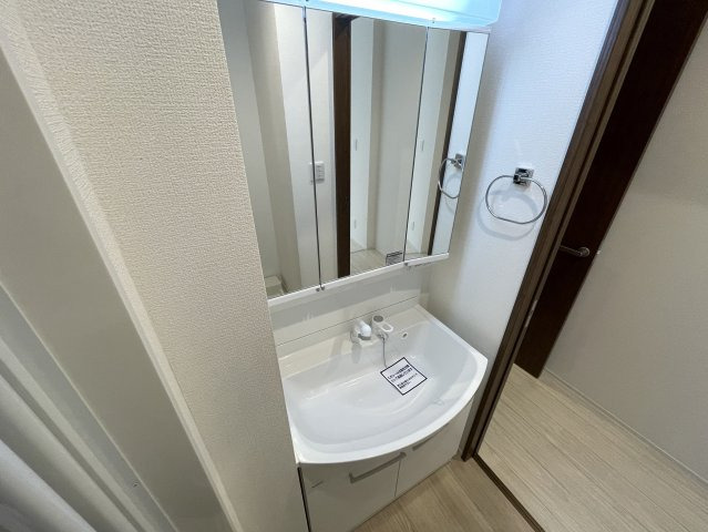 その他設備　収納の多い独立洗面台です。