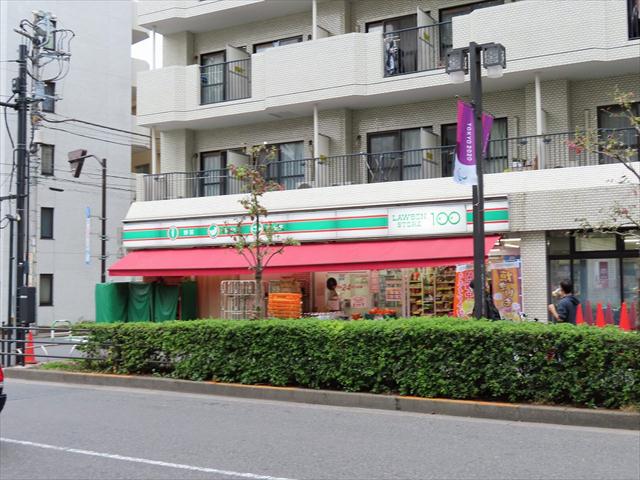 コンビニ　ローソンストア１００（コンビニ）まで287m