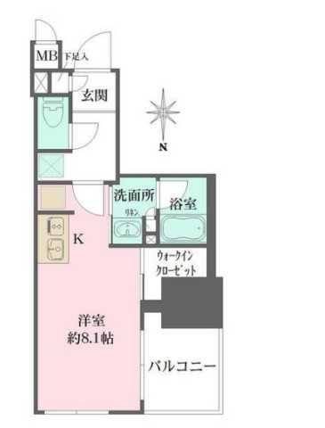 ルフォンプログレ元浅草マークスの間取り写真