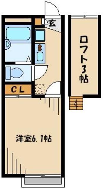 レオパレスクレエの間取り写真
